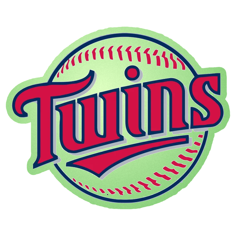 Minnesota Twins - Baseball Twins - Glow in the Dark Vinyl Sticker - Custom Size