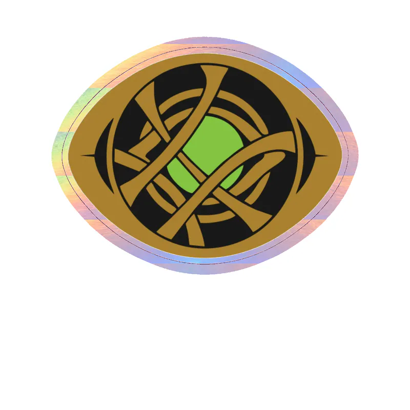 Dr Strange - Holographic Vinyl Sticker - Custom Size