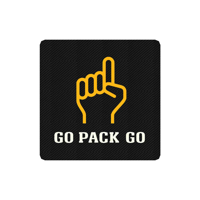 Green Bay Packers - Image 7 - Carbon Fiber Vinyl Sticker - Custom Size