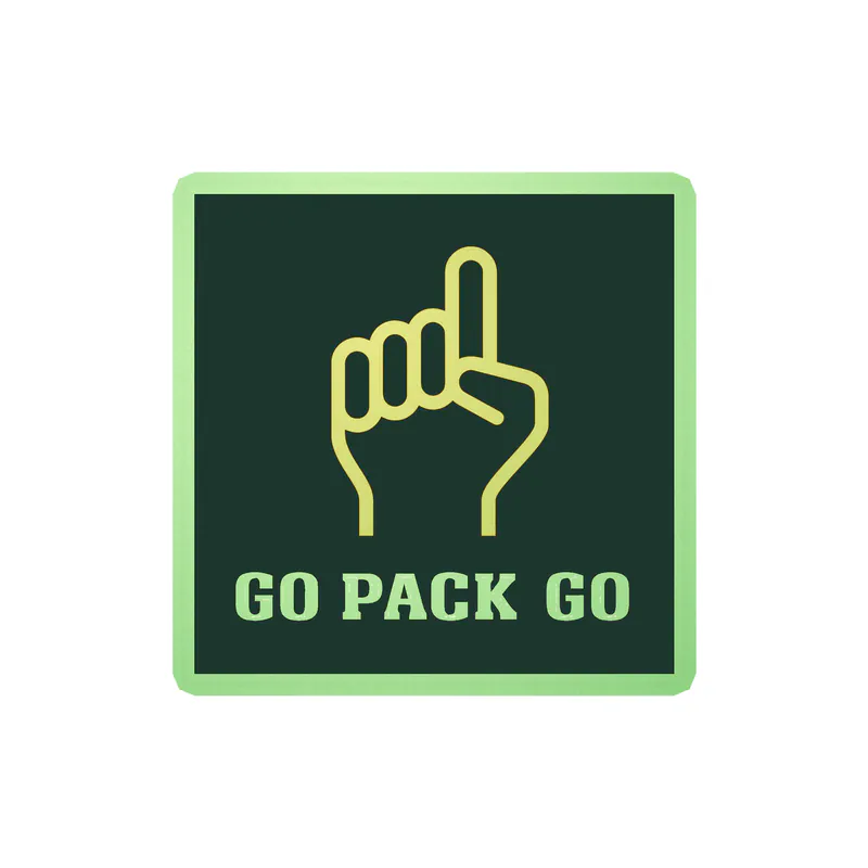 Green Bay Packers - Image 7 - Glow in the Dark Vinyl Sticker - Custom Size