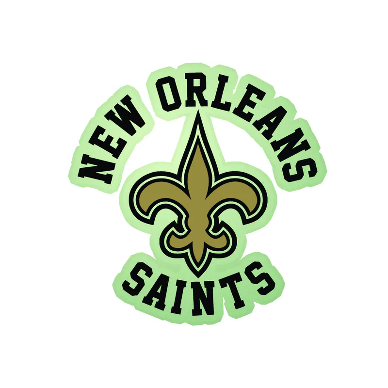 New Orleans Saints - Image 2 - Glow in the Dark Vinyl Sticker - Custom Size