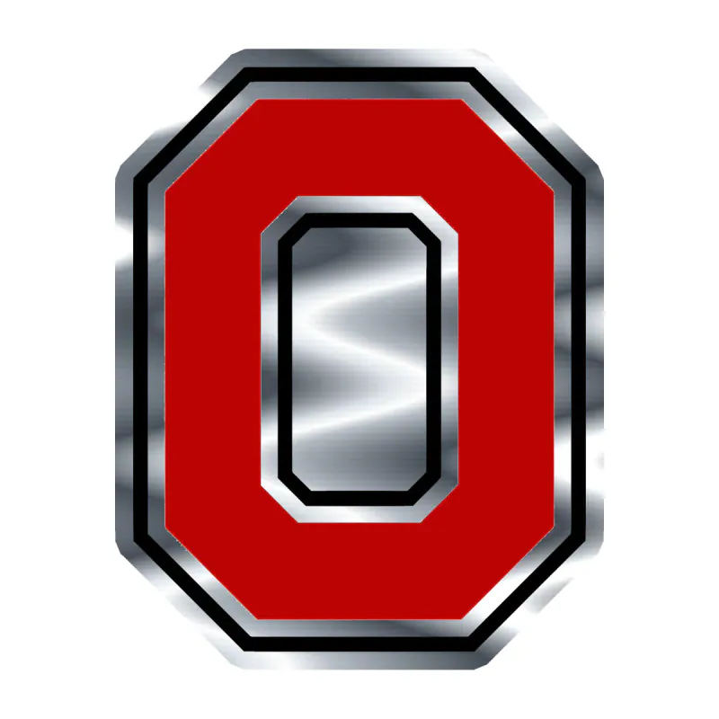 Ohio State Buckeyes - Image 9 - Silver Chrome Vinyl Decal