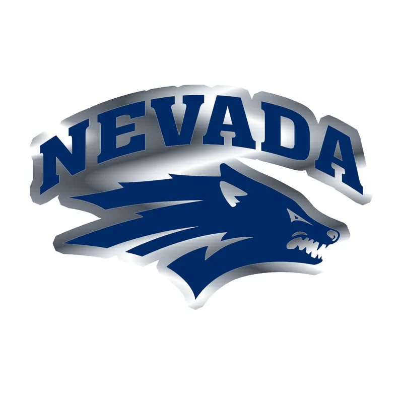University of Nevada Reno - Image 3 - Silver Chrome Vinyl Sticker - Custom Size