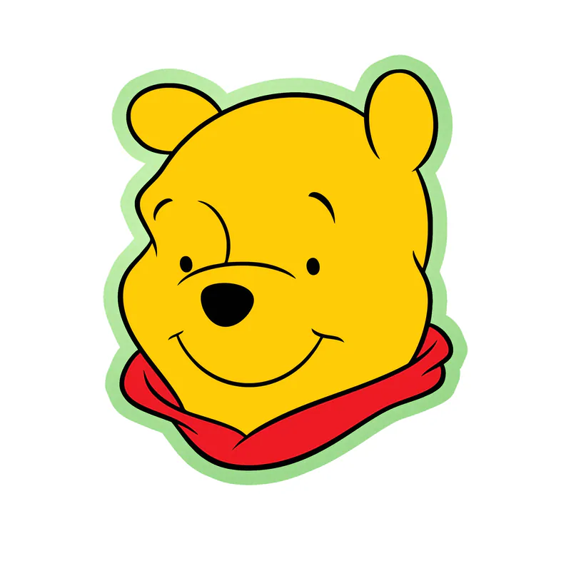 Winnie The Pooh - Glow in the Dark Vinyl Sticker - Custom Size