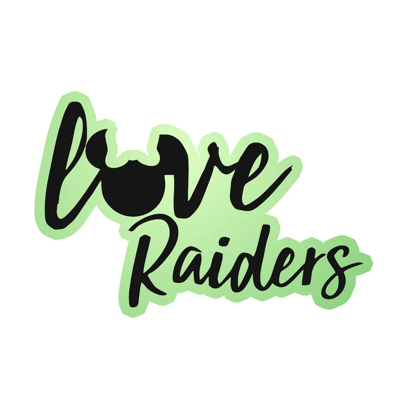 Las Vegas Raiders - Image 6 - Glow in the Dark Vinyl Sticker - Custom Size