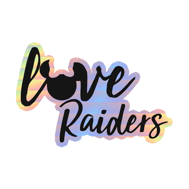 Las Vegas Raiders - Image 6 - Holographic Vinyl Sticker - Custom Size