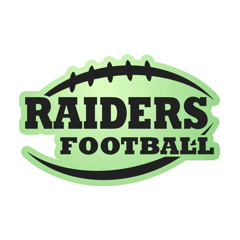 Las Vegas Raiders - Image 3 - Glow in the Dark Vinyl Sticker - Custom Size