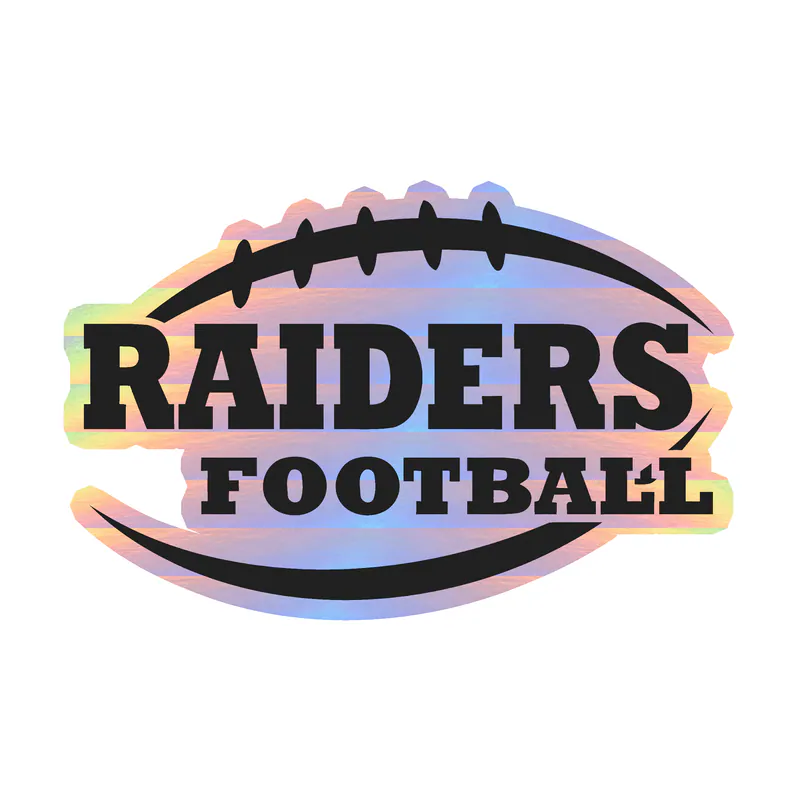 Las Vegas Raiders - Image 3 - Holographic Vinyl Sticker - Custom Size