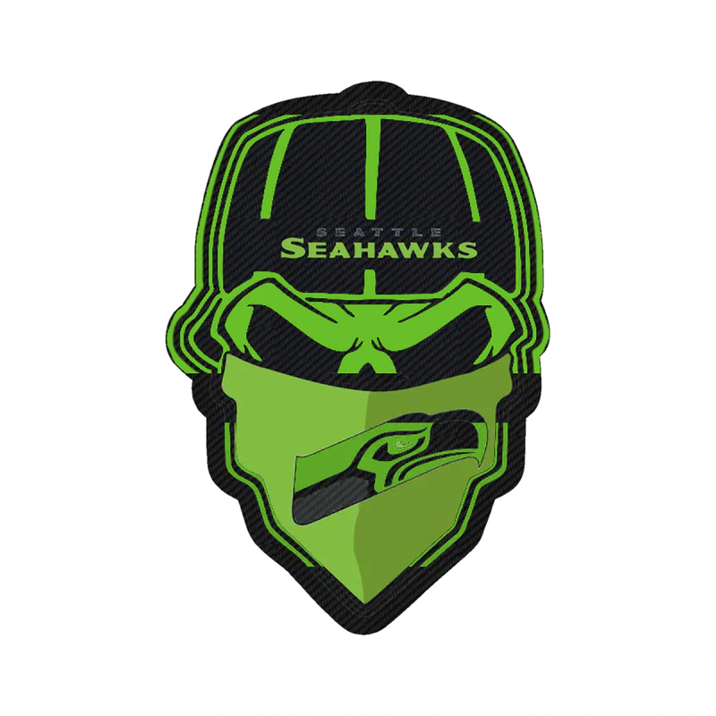 Seattle Seahawks - Image 2 - Carbon Fiber Vinyl Sticker - Custom Size