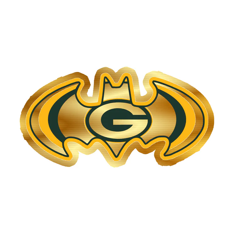 Green Bay Packers - Image 11 - Gold Chrome Vinyl Sticker - Custom Size