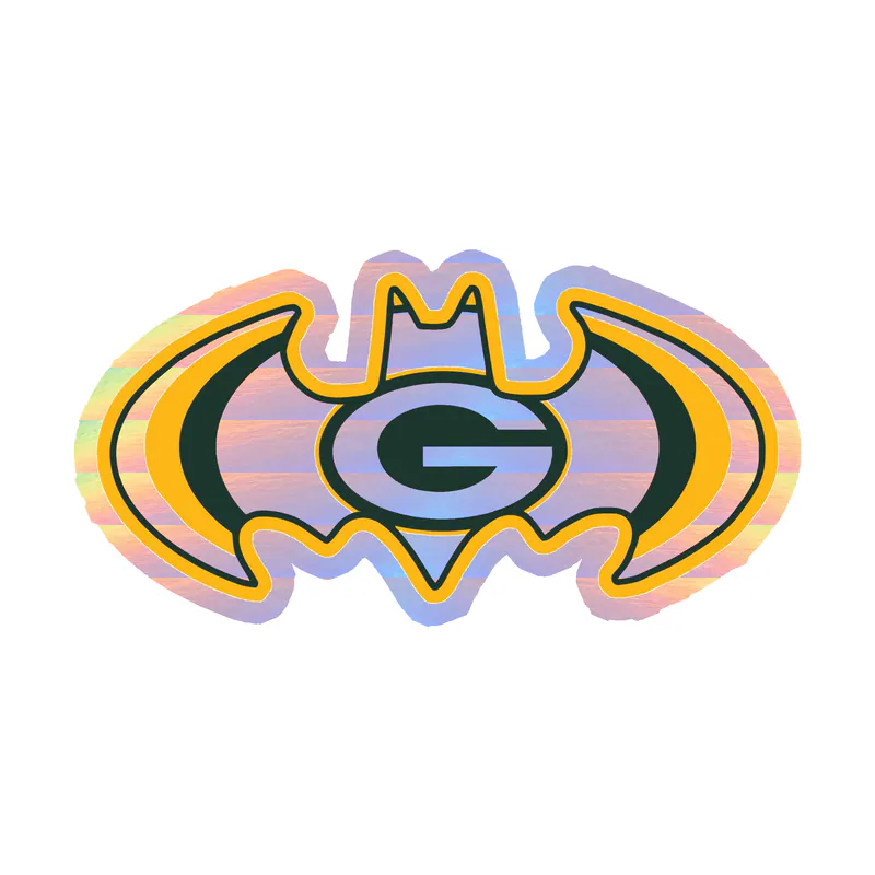 Green Bay Packers - Image 11 - Holographic Vinyl Sticker - Custom Size