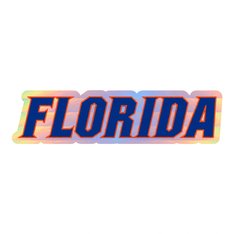 Florida Holographic Vinyl Decal Custom size for Jason 36x171