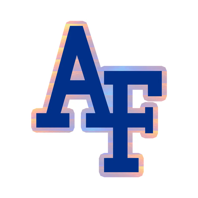 Air Force Falcons Holographic Vinyl Decal - Custom Size