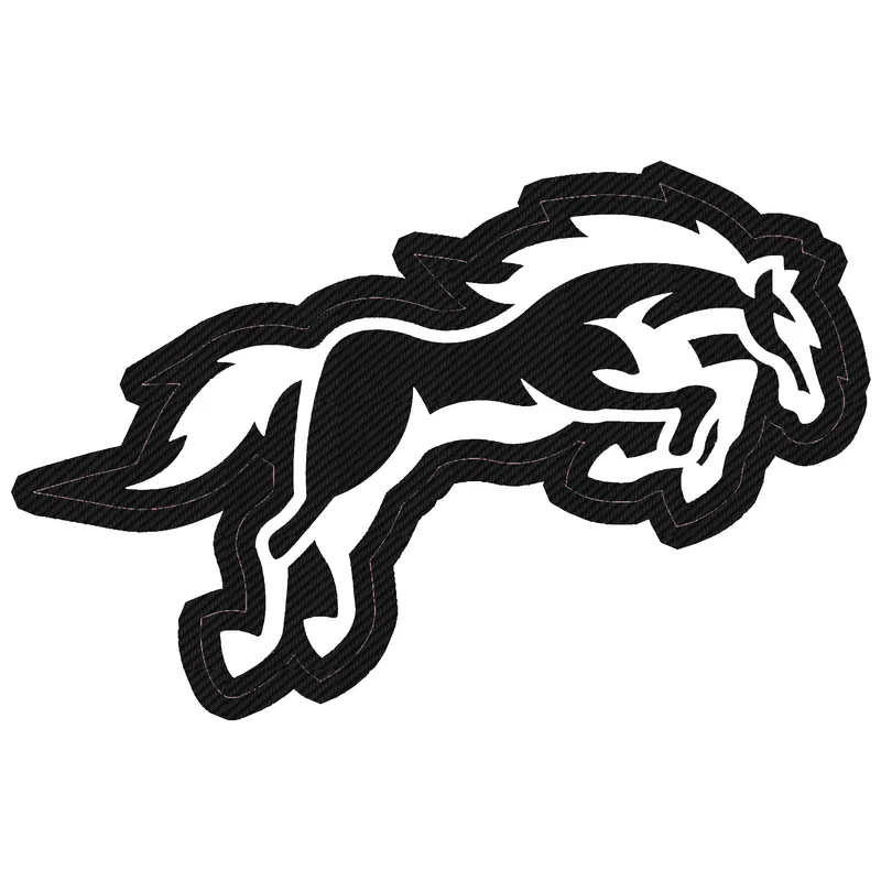 Indianapolis Colts - Horse - Carbon Fiber Vinyl Sticker - Custom Size