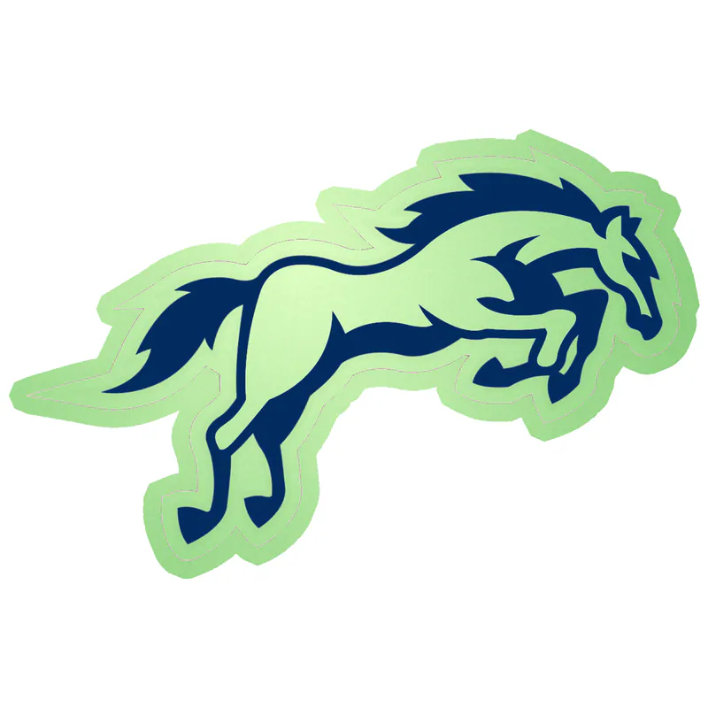 Indianapolis Colts - Horse - Glow in the Dark Vinyl Sticker - Custom Size