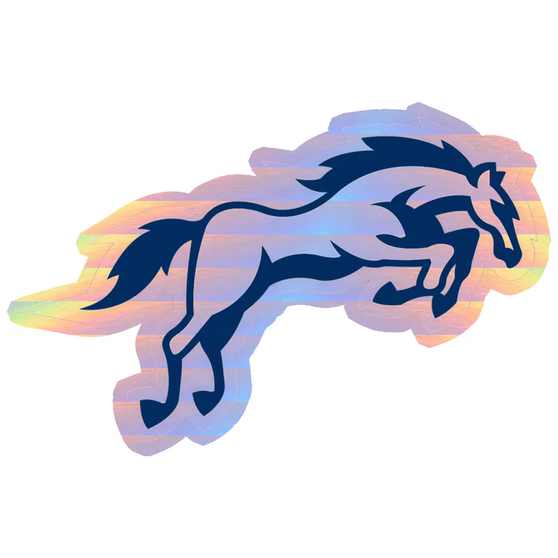 Indianapolis Colts - Horse - Holographic Vinyl Sticker - Custom Size