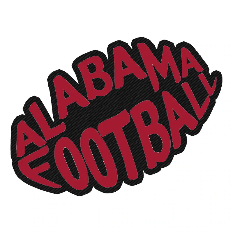 Alabama Crimson Tide - Image 18 - Carbon Fiber Vinyl Decal - Custom Size
