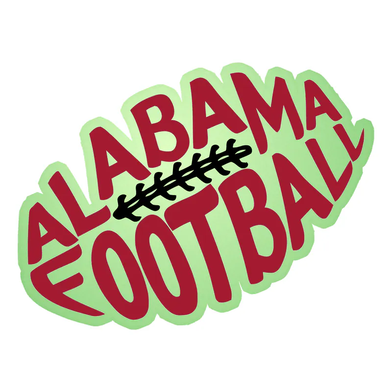 Alabama Crimson Tide - Image 18 - Glow in the Dark Vinyl Decal - Custom Size