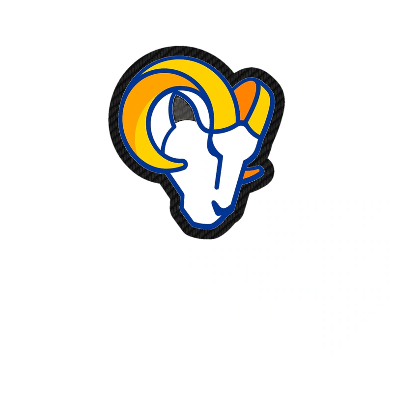 Los Angeles Rams - Image 19 - Carbon Fiber Vinyl Sticker - Custom Size