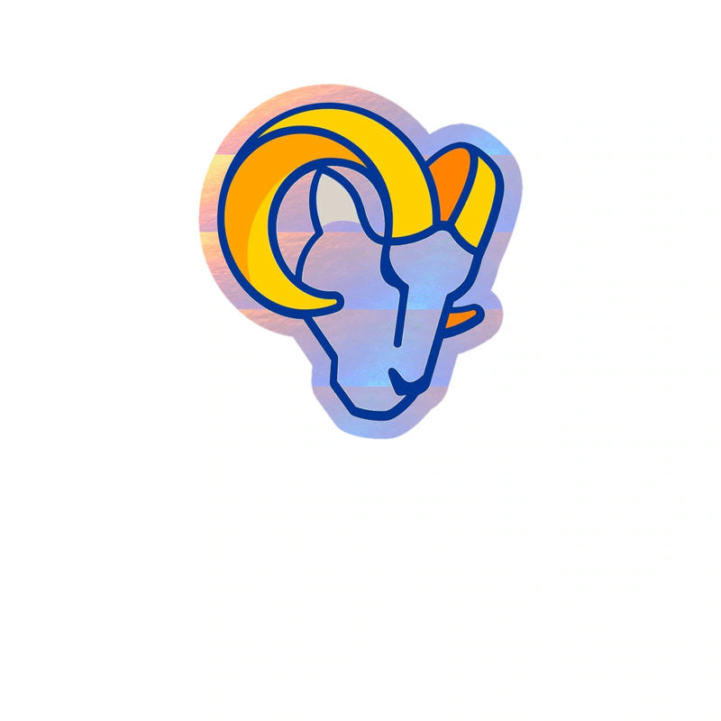 Los Angeles Rams - Image 19 - Holographic Vinyl Sticker - Custom Size