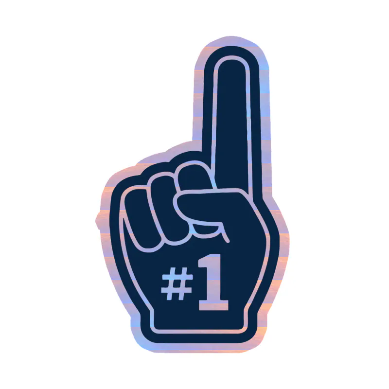 Dallas Cowboys - #1 - Holographic Vinyl Sticker - Custom Size