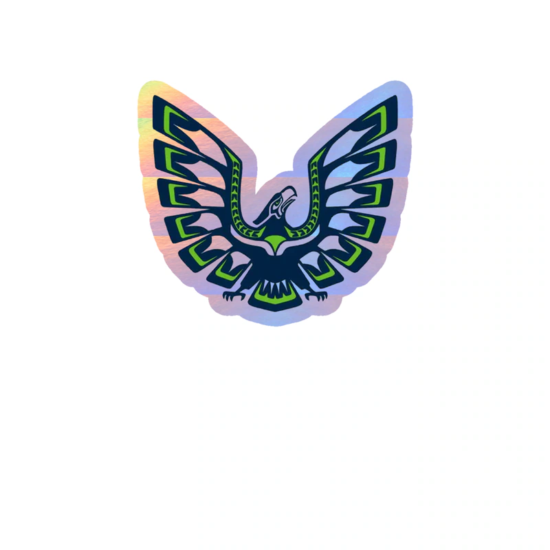 Seattle Seahawks - Image 12 - Holographic Vinyl Sticker - Custom Size