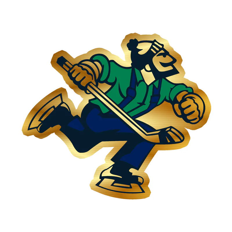 Vancouver Canucks - Guy -  Gold Chrome Vinyl Sticker - Custom Size