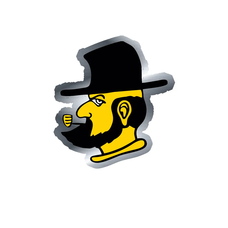 Appalachian State Mountaineers Silver Chrome Vinyl Decal- Custom Size
