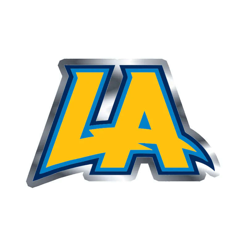Los Angeles Chargers - LA - Silver Chrome Vinyl Sticker - Custom Size
