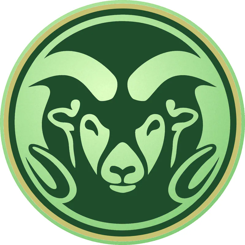 Colorado State Rams - Image 1 - Glow in the Dark Vinyl Decal - Custom Size