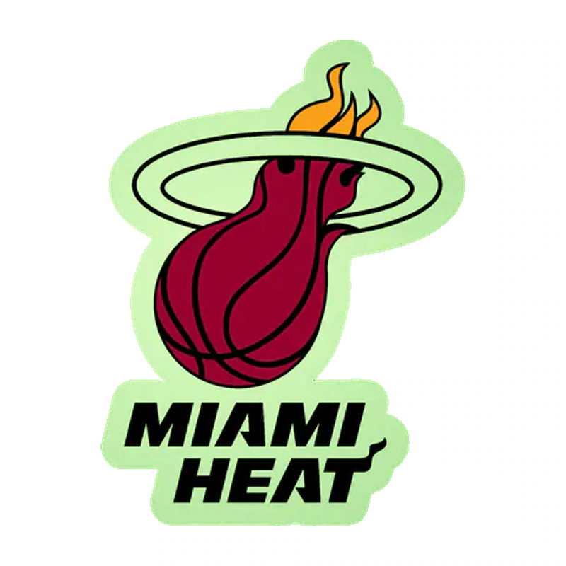 Miami Heat - Image 8 - Glow in the Dark Vinyl Sticker - Custom Size