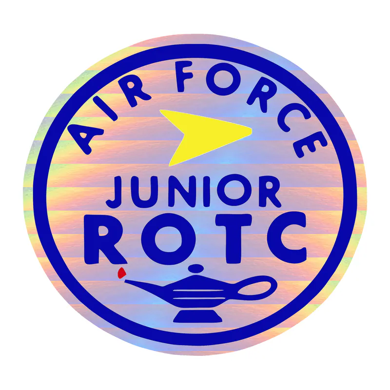 Air Force Junior ROTC - Holographic Vinyl Decal - Custom Size