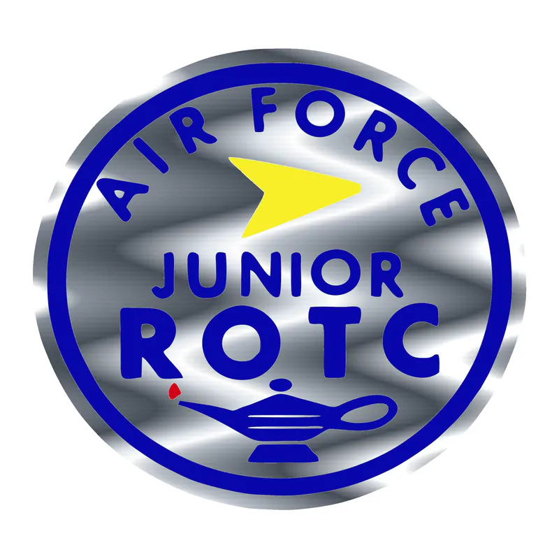 Air Force Junior ROTC - Silver Chrome Vinyl Decal - Custom Size
