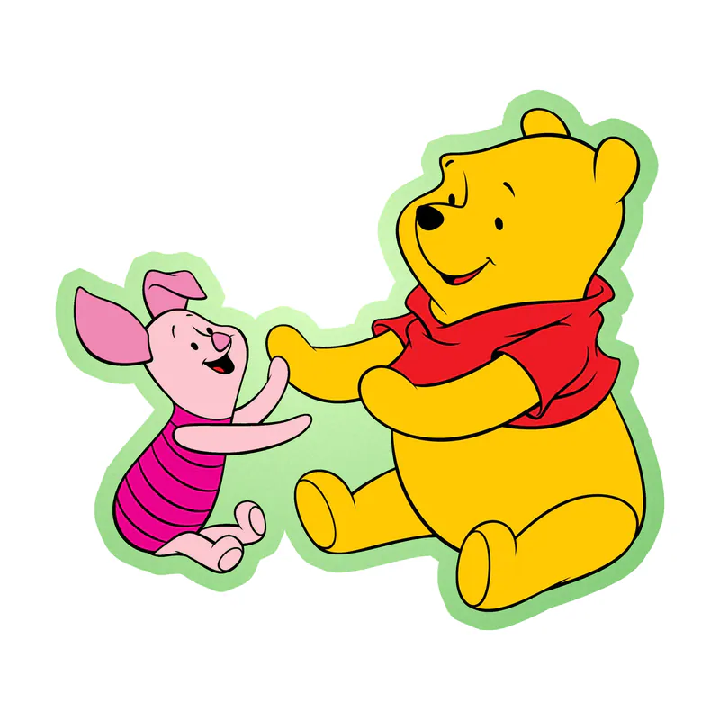 Winnie The Pooh - Pooh And Piglet - Glow in the Dark Vinyl Sticker - Custom Size