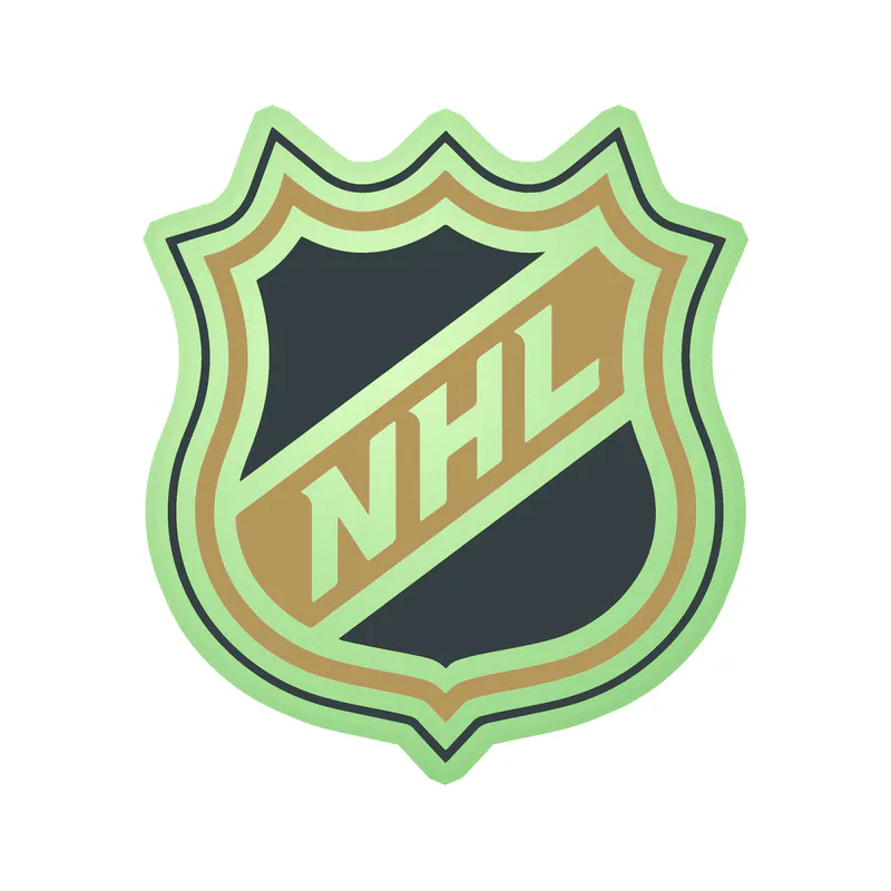 Vegas Golden Knights - NHL Logo - Glow in the Dark Vinyl Sticker - Custom Size