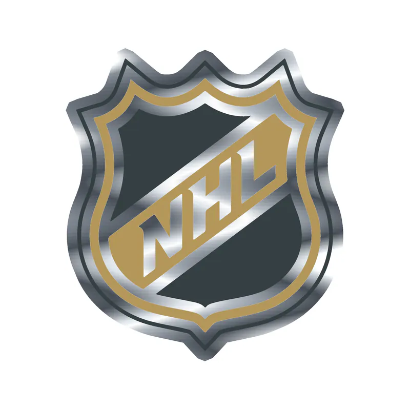 Vegas Golden Knights - NHL Logo - Silver Chrome Vinyl Sticker - Custom Size