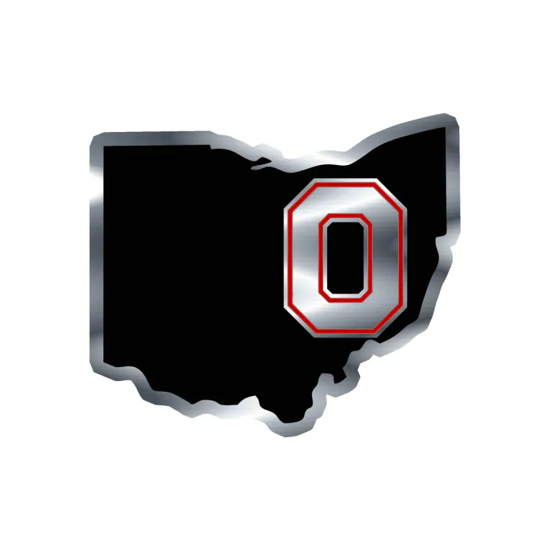 Ohio State Buckeyes - Image 7 - Silver Chrome Vinyl Decal