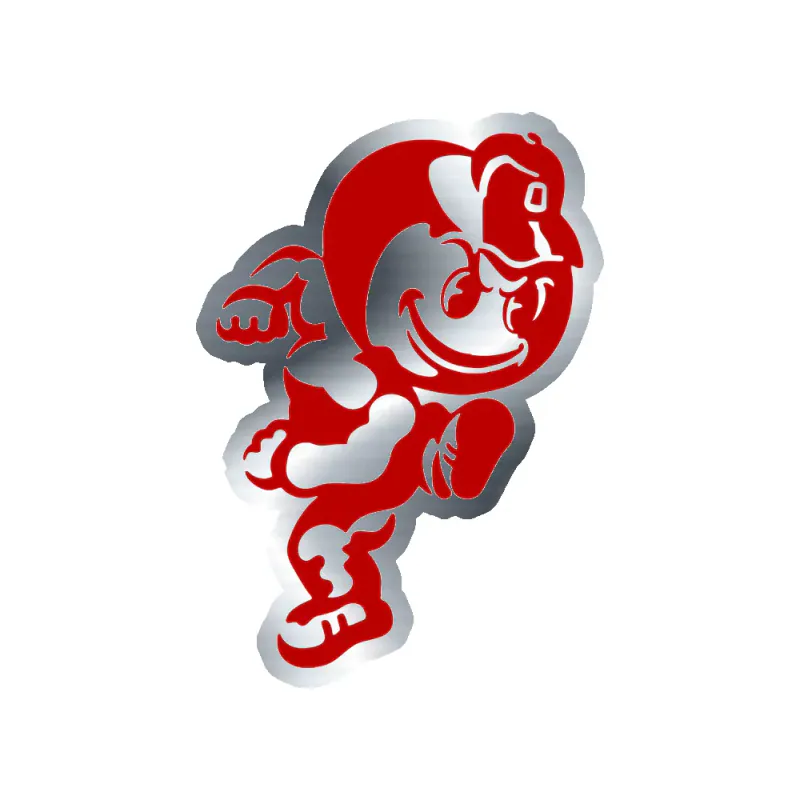 Ohio State Buckeyes - Image 4 - Silver Chrome Vinyl Decal