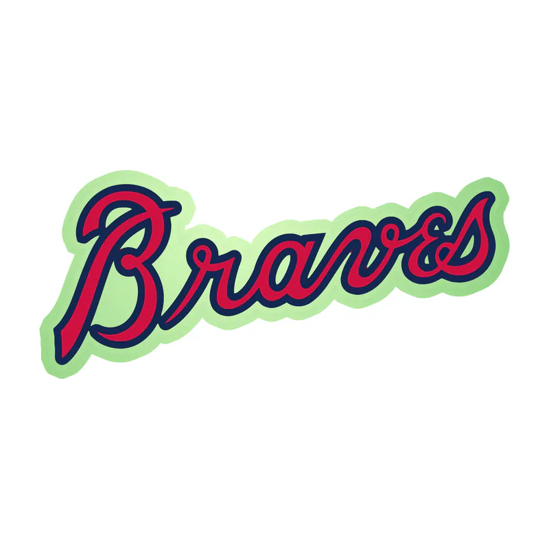 Atlanta Braves - Braves - Glow in the Dark Vinyl Sticker - Custom Size