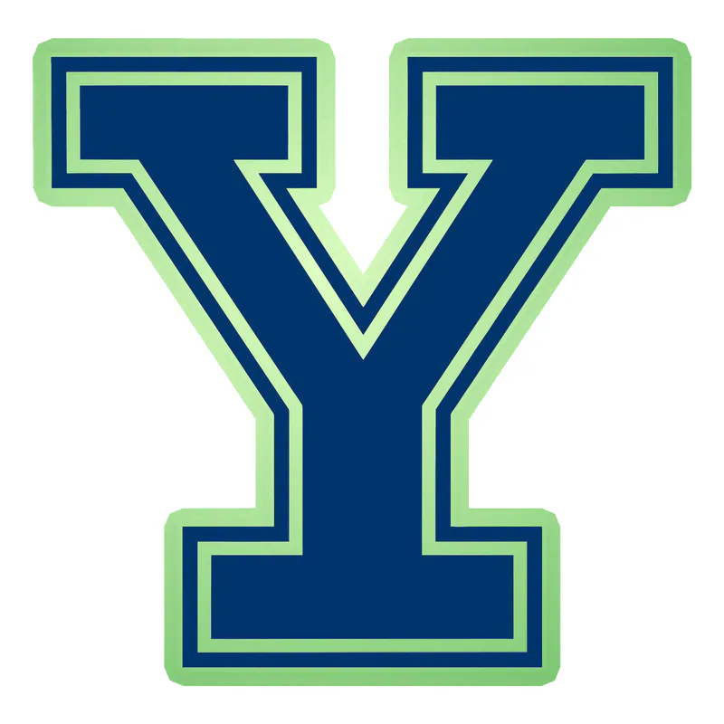 Yale - Y - Glow in the Dark Vinyl Sticker - Custom Size