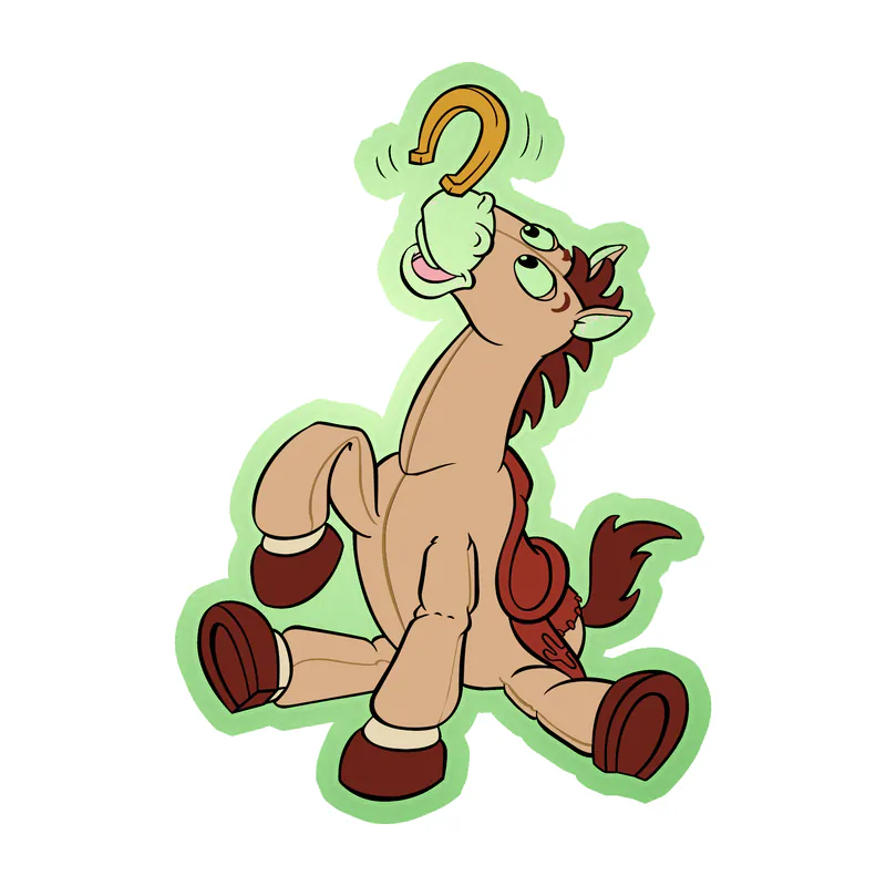 Toy Story Bullseye Glow in the Dark Vinyl Sticker - Custom Size