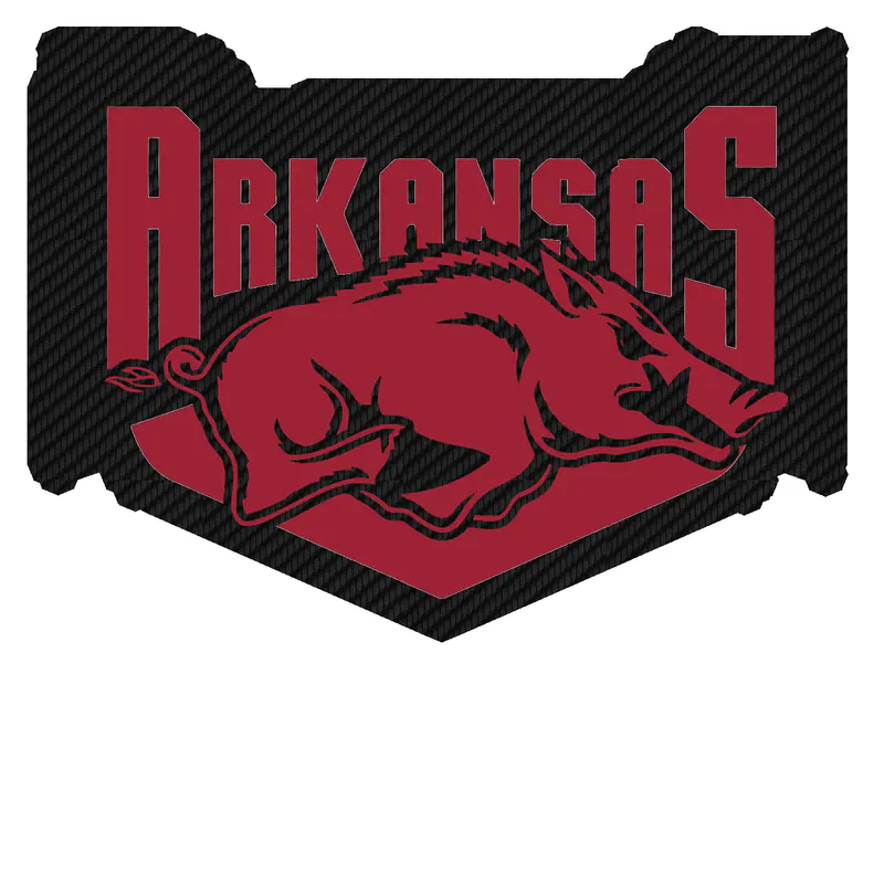 Arkansas Razorbacks - Image 16 - Carbon Fiber Vinyl Decal - Custom Size
