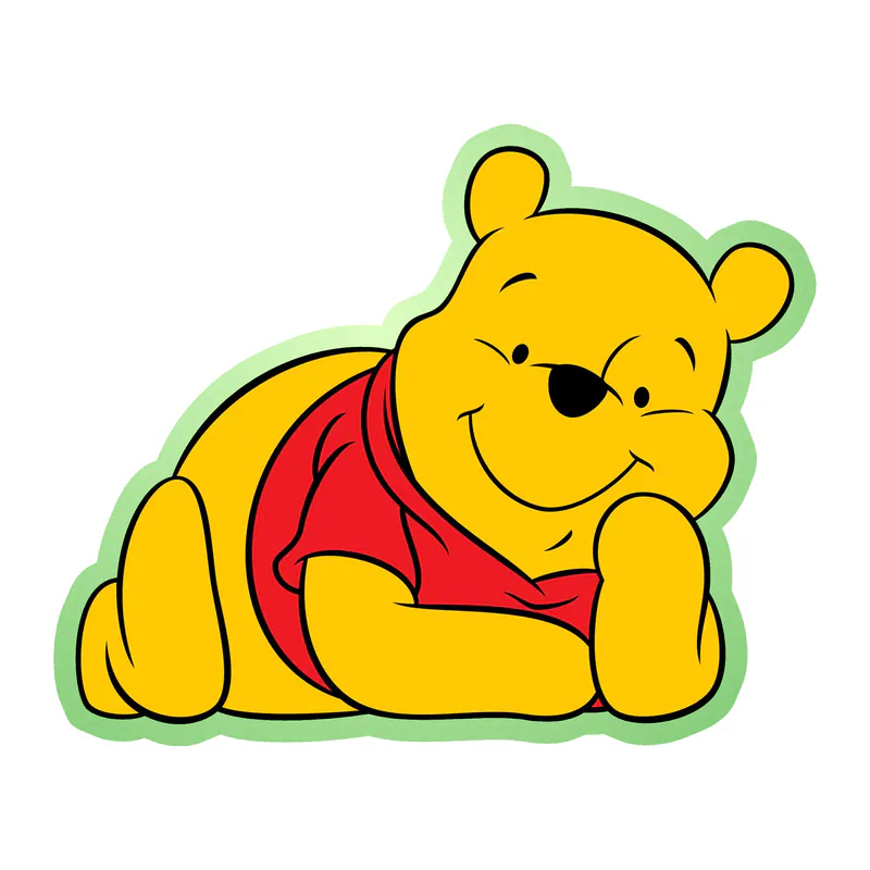 Winnie The Pooh - Glow in the Dark Vinyl Sticker - Custom Size
