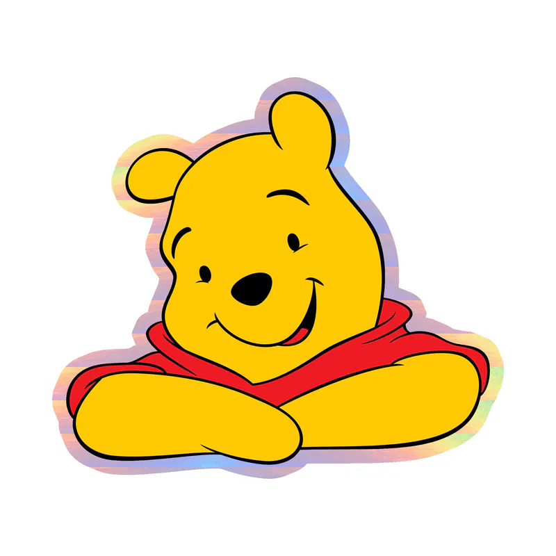 Winnie The Pooh - Holographic Vinyl Sticker - Custom Size