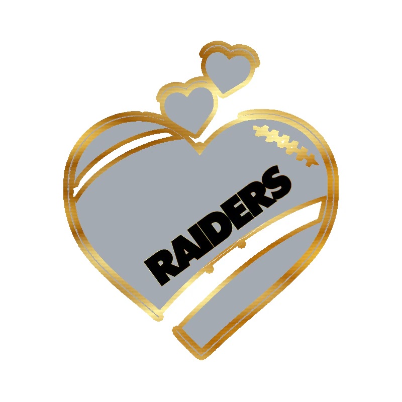Las Vegas Raiders - Image 9 - Gold Chrome Vinyl Sticker - Custom Size