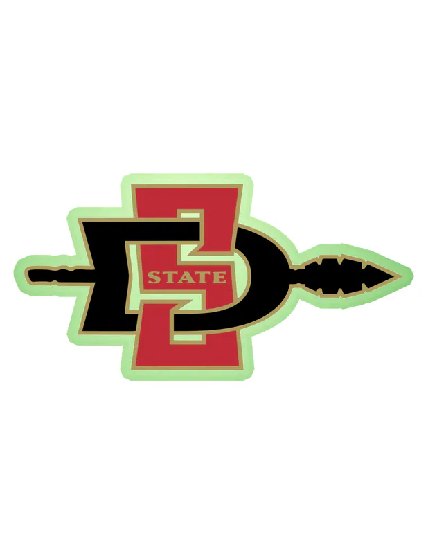 San Diego State Aztecs - Image 2 - Glow in the Dark Vinyl Decal - Custom Size