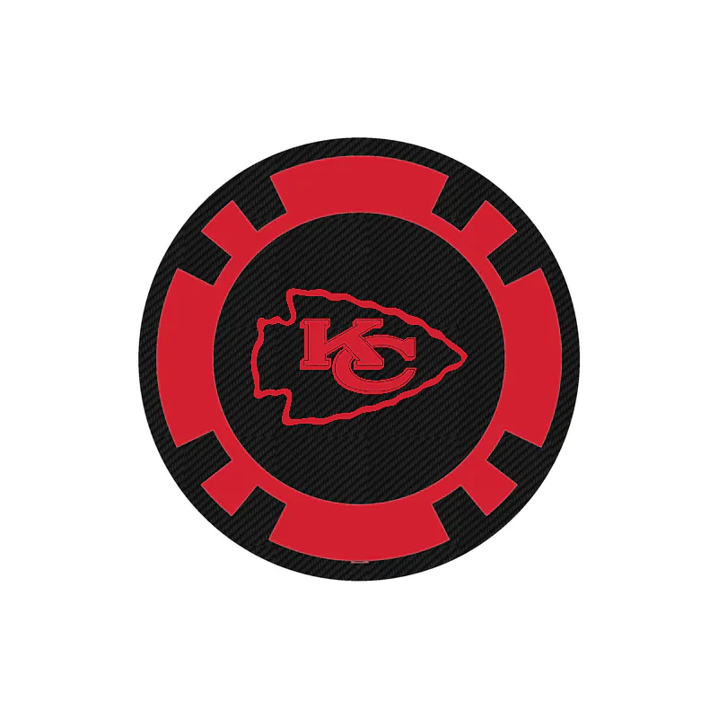 Kansas City Chiefs- Checker- Carbon Fiber Vinyl Sticker – Custom Size