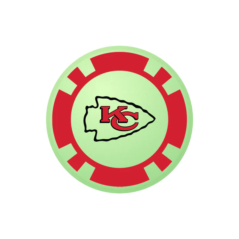 Kansas City Chiefs- Checker- Glow in the Dark Vinyl Sticker – Custom Size