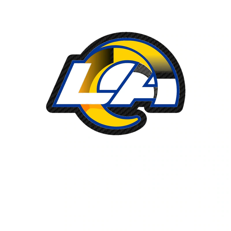 Los Angeles Rams - Image 25 - Carbon Fiber Vinyl Sticker - Custom Size