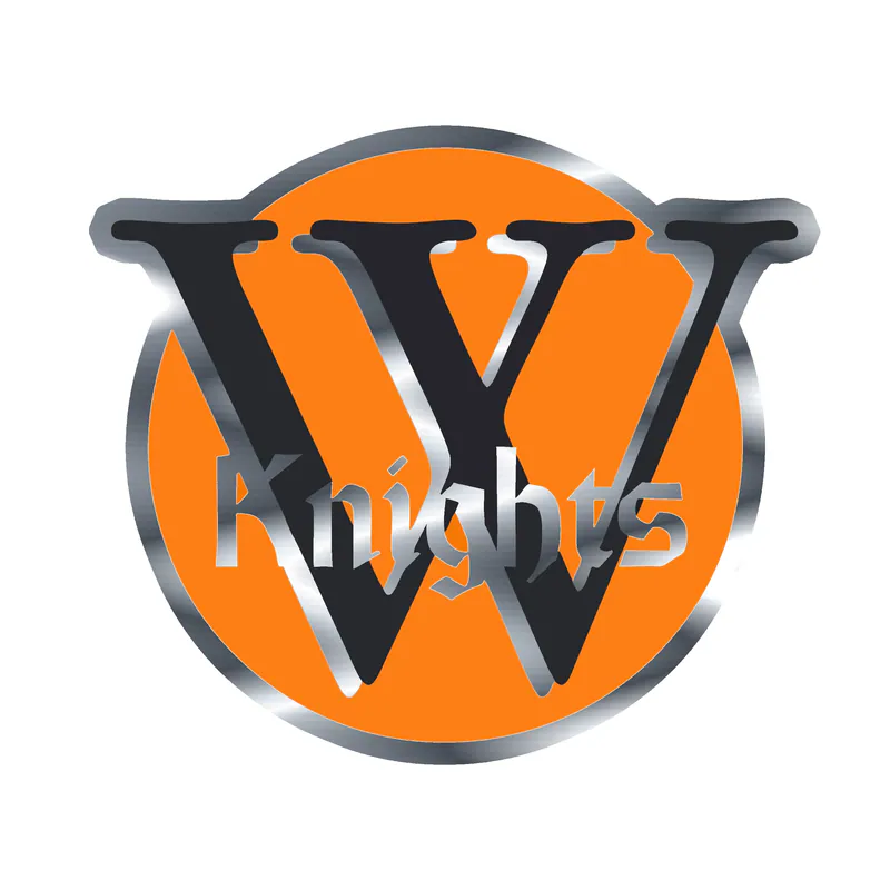 Wartburg College Knights - Image 2 - Silver Chrome Vinyl Decal - Custom Size